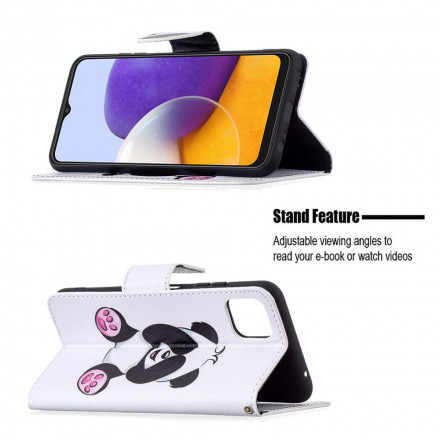 Housse Samsung Galaxy A22 5G Panda Fun Housse Samsung Galaxy A22 5G Panda Fun