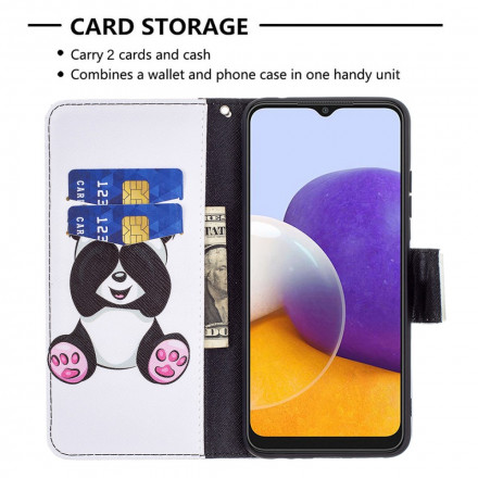 Housse Samsung Galaxy A22 5G Panda Fun Housse Samsung Galaxy A22 5G Panda Fun
