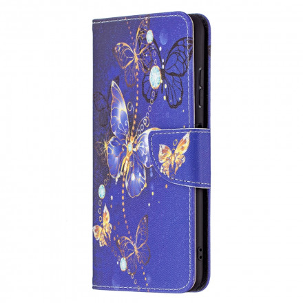 Housse Samsung Galaxy A22 5G Papillons Rois Housse Samsung Galaxy A22 5G Papillons Rois