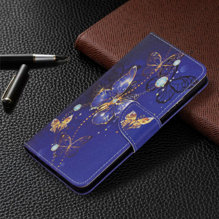 Housse Samsung Galaxy A22 5G Papillons Rois Housse Samsung Galaxy A22 5G Papillons Rois
