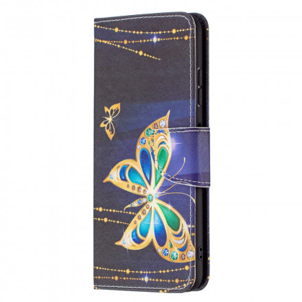 Housse Samsung Galaxy A22 5G Papillons Rois Housse Samsung Galaxy A22 5G Papillons Rois