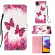 Housse Samsung Galaxy A22 5G Papillons Rouges Housse Samsung Galaxy A22 5G Papillons Rouges