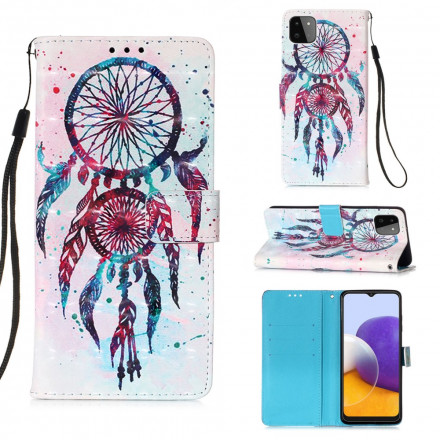 Housse Samsung Galaxy A22 5G Attrape Rêves Aquarelle Housse Samsung Galaxy A22 5G Attrape Rêves Aquarelle