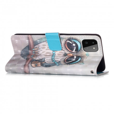 Housse Samsung Galaxy A22 5G Miss Hibou à Lanière Housse Samsung Galaxy A22 5G Miss Hibou à Lanière