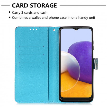 Housse Samsung Galaxy A22 5G Miss Hibou à Lanière Housse Samsung Galaxy A22 5G Miss Hibou à Lanière