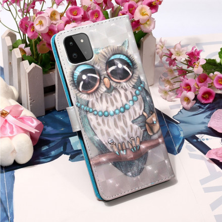 Housse Samsung Galaxy A22 5G Miss Hibou à Lanière Housse Samsung Galaxy A22 5G Miss Hibou à Lanière