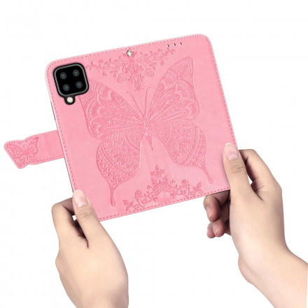Housse Samsung Galaxy A22 4G Demi Papillons Housse Samsung Galaxy A22 4G Demi Papillons