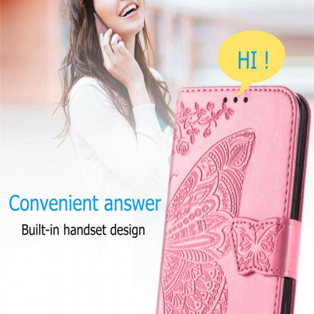 Housse Samsung Galaxy A22 4G Demi Papillons Housse Samsung Galaxy A22 4G Demi Papillons