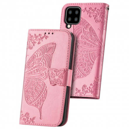 Housse Samsung Galaxy A22 4G Demi Papillons Housse Samsung Galaxy A22 4G Demi Papillons