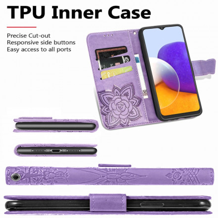 Housse Samsung Galaxy A22 4G Demi Papillons