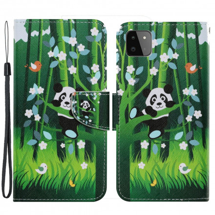 Housse Samsung Galaxy A22 5G Promenade de Panda Housse Samsung Galaxy A22 5G Promenade de Panda