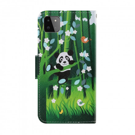Housse Samsung Galaxy A22 5G Promenade de Panda Housse Samsung Galaxy A22 5G Promenade de Panda