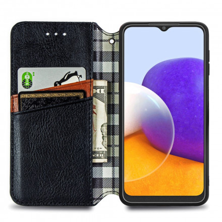 Flip Cover Samsung Galaxy A22 4G Effet Cuir Texture Diamant Flip Cover Samsung Galaxy A22 4G Effet Cuir Texture Diamant