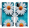 Housse Samsung Galaxy A22 5G Marguerites à Lanière