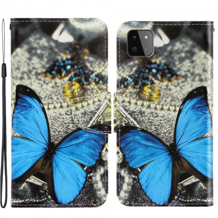 Housse Samsung Galaxy A22 5G Variations Papillons à Lanière Housse Samsung Galaxy A22 5G Variations Papillons à Lanière