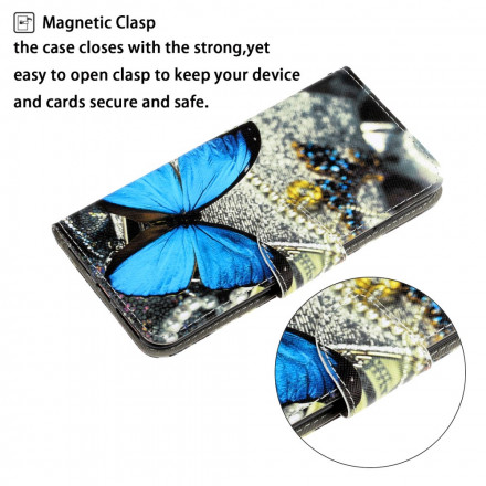 Housse Samsung Galaxy A22 5G Variations Papillons à Lanière Housse Samsung Galaxy A22 5G Variations Papillons à Lanière