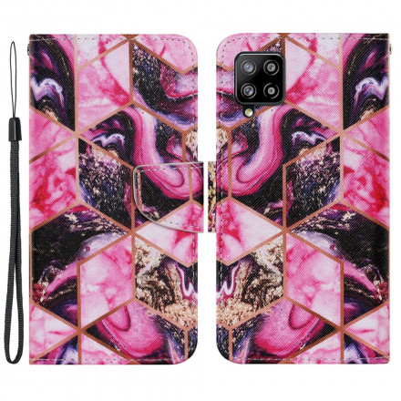 Housse Samsung Galaxy A22 4G Marbre Géométrique Housse Samsung Galaxy A22 4G Marbre Géométrique