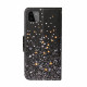 Housse Samsung Galaxy A22 5G Étoiles et Paillettes avec Lanière
