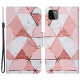 Housse Samsung Galaxy A22 5G Marbre et Paillettes avec Lanière Housse Samsung Galaxy A22 5G Marbre et Paillettes avec Lanière