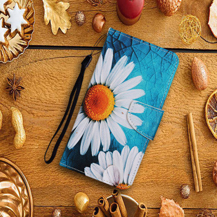 Housse Samsung Galaxy A22 5G Fleurs Magistrales avec Lanière Housse Samsung Galaxy A22 5G Fleurs Magistrales avec Lanière