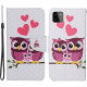 Housse Samsung Galaxy A22 5G Famille de Hiboux avec Lanière Housse Samsung Galaxy A22 5G Famille de Hiboux avec Lanière