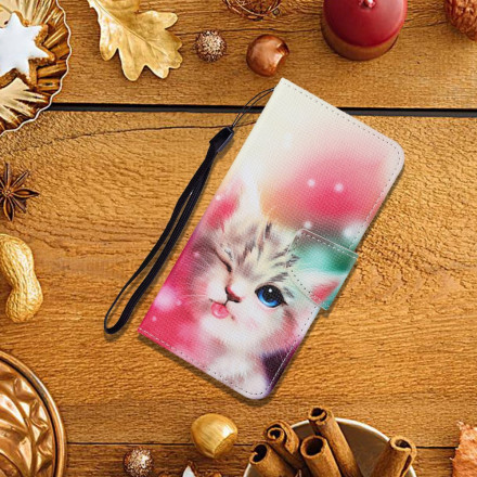 Housse Samsung Galaxy A22 5G Histoires de Chat avec Lanière Housse Samsung Galaxy A22 5G Histoires de Chat avec Lanière