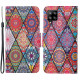 Housse Samsung Galaxy A22 4G Patchwork avec Lanière Housse Samsung Galaxy A22 4G Patchwork avec Lanière