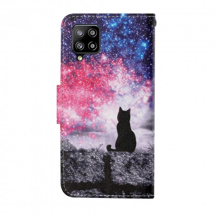 Housse Samsung Galaxy A22 4G Histoires de Chat avec Lanière Housse Samsung Galaxy A22 4G Histoires de Chat avec Lanière