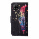 Housse Samsung Galaxy A22 4G Plume Colorée à Lanière