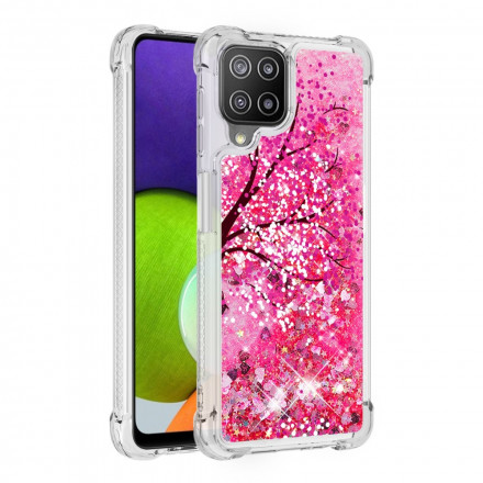 Coque Samsung Galaxy A22 4G Arbre Paillettes