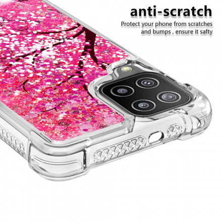 Coque Samsung Galaxy A22 4G Arbre Paillettes Coque Samsung Galaxy A22 4G Arbre Paillettes