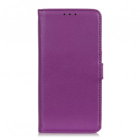 Housse Samsung Galaxy A22 5G Simili Cuir Litchi Classique