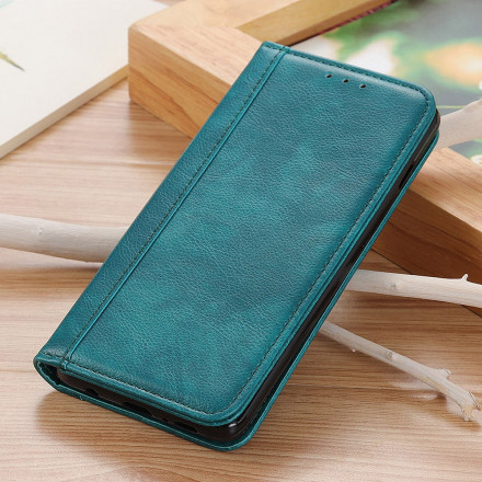 Flip Cover Samsung Galaxy A22 5G Version Cuir Litchi Fendu Flip Cover Samsung Galaxy A22 5G Version Cuir Litchi Fendu