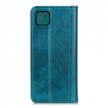 Flip Cover Samsung Galaxy A22 5G Version Cuir Litchi Fendu Flip Cover Samsung Galaxy A22 5G Version Cuir Litchi Fendu
