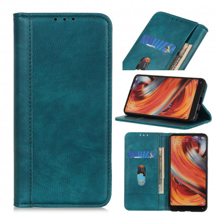 Flip Cover Samsung Galaxy A22 5G Version Cuir Litchi Fendu Flip Cover Samsung Galaxy A22 5G Version Cuir Litchi Fendu