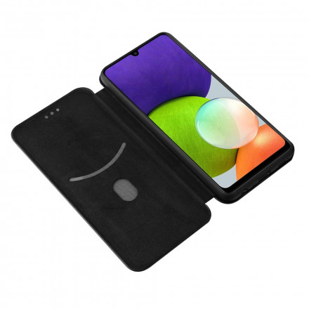 Flip Cover Samsung Galaxy A22 4G Fibre Carbone Flip Cover Samsung Galaxy A22 4G Fibre Carbone