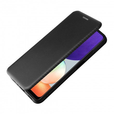 Flip Cover Samsung Galaxy A22 4G Fibre Carbone Flip Cover Samsung Galaxy A22 4G Fibre Carbone