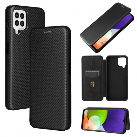 Flip Cover Samsung Galaxy A22 4G Fibre Carbone Flip Cover Samsung Galaxy A22 4G Fibre Carbone