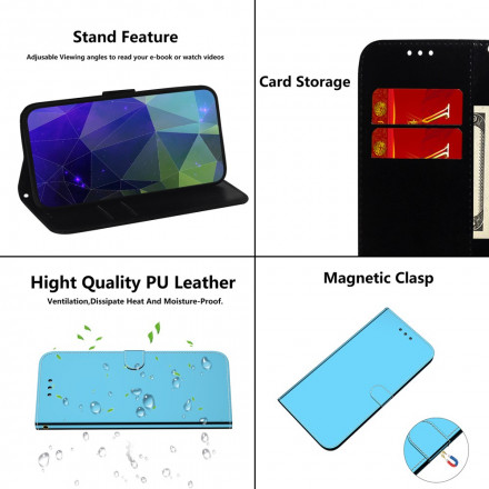 Housse Samsung Galaxy A22 4G Simili Cuir Couverture MIroir Housse Samsung Galaxy A22 4G Simili Cuir Couverture MIroir