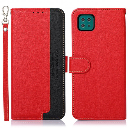 Housse Samsung Galaxy A22 5G Style Litchi RFID KHAZNEH Housse Samsung Galaxy A22 5G Style Litchi RFID KHAZNEH