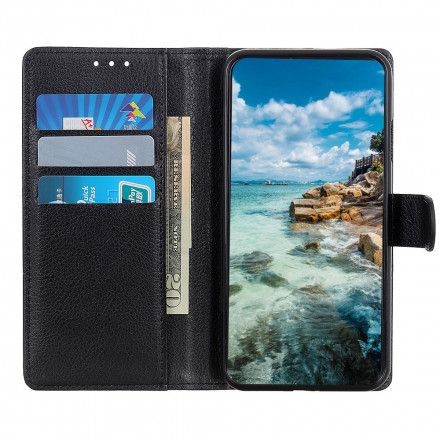 Housse Samsung Galaxy A22 5G Simili Cuir Litchi Traditionnel Housse Samsung Galaxy A22 5G Simili Cuir Litchi Traditionnel