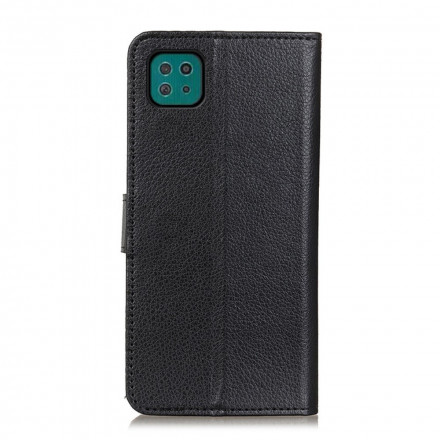 Housse Samsung Galaxy A22 5G Simili Cuir Litchi Traditionnel Housse Samsung Galaxy A22 5G Simili Cuir Litchi Traditionnel
