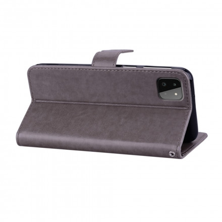 Housse Samsung Galaxy A22 5G Hibou Mandala et Lanière Housse Samsung Galaxy A22 5G Hibou Mandala et Lanière
