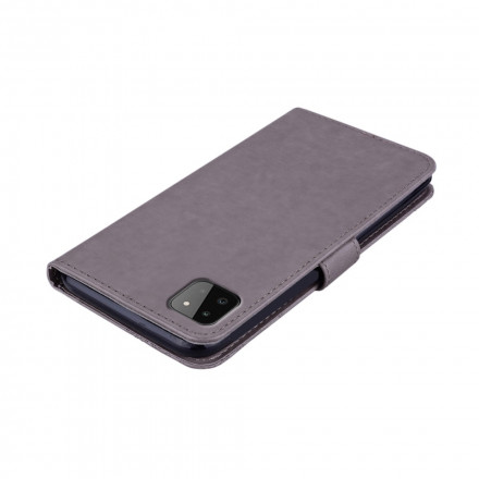 Housse Samsung Galaxy A22 5G Hibou Mandala et Lanière Housse Samsung Galaxy A22 5G Hibou Mandala et Lanière