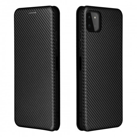 Flip Cover Samsung Galaxy A22 5G Fibre Carbone Flip Cover Samsung Galaxy A22 5G Fibre Carbone