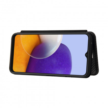 Flip Cover Samsung Galaxy A22 5G Fibre Carbone Flip Cover Samsung Galaxy A22 5G Fibre Carbone
