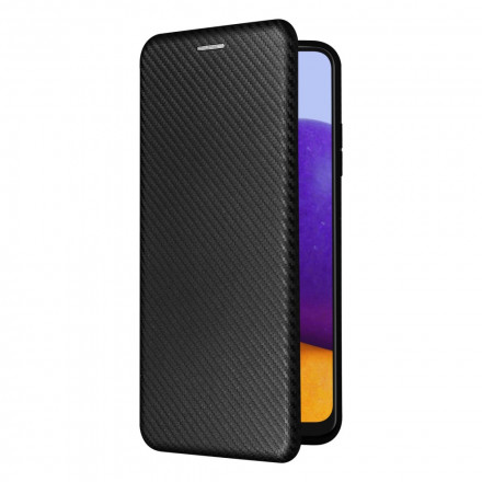 Flip Cover Samsung Galaxy A22 5G Fibre Carbone Flip Cover Samsung Galaxy A22 5G Fibre Carbone