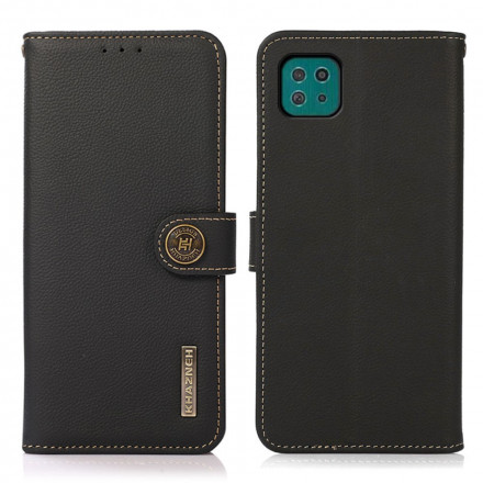 Housse Samsung Galaxy A22 5G Cuir Véritable KHAZNEH RFID Housse Samsung Galaxy A22 5G Cuir Véritable KHAZNEH RFID