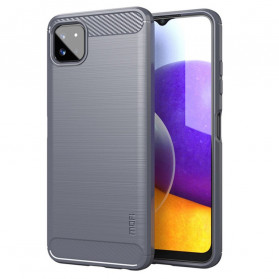 Coque Samsung Galaxy A22 5G Fibre Carbone Brossée MOFI