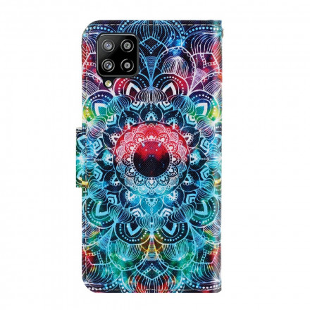 Housse Samsung Galaxy A22 4G Flashy Mandala à Lanière Housse Samsung Galaxy A22 4G Flashy Mandala à Lanière